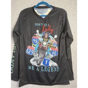 LAMA Orlando Florida Latin American Motorcycle Moto Long Sleeve Women's Shirt XL